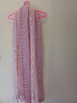 Beautiful Net Embroidered Dupatta | Women Accessories | Duppatas & Shawls | Large | Worn Once