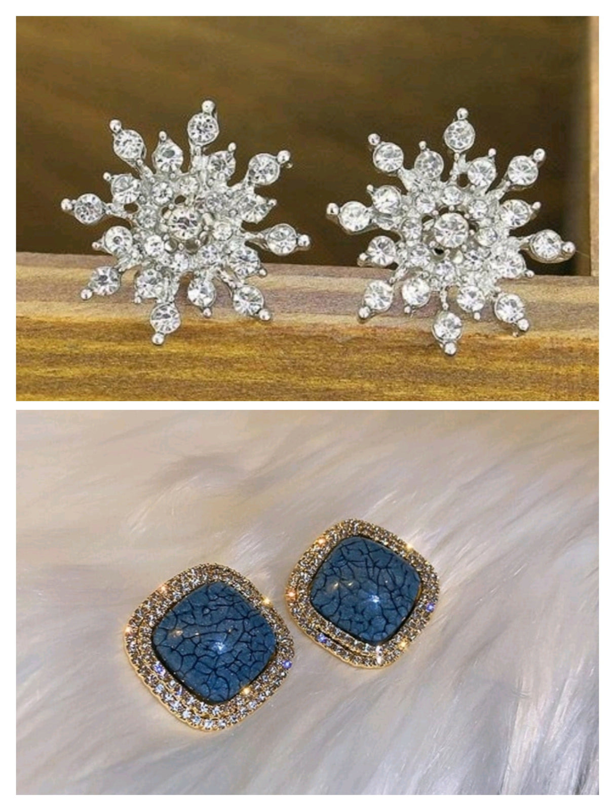 Pack of 2 Pairs of Earrings (083-470) | Women Jewelry | Earrings | Size: 2cm×2cm | New