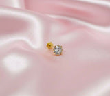 Round Stone Nose Pin-00069 | Women Jewelry | Nose pin | Brand New