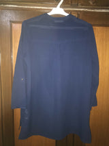 Navy Blue Shirt | Women Locally Made Kurta | Small | Worn Once