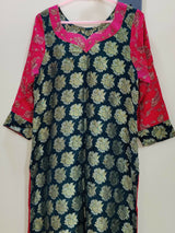Black Banarsi Kurti | Women Locally Made Formals | Large | Worn Once
