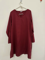 Sapphire | Women Branded Kurta | Maroon | Medium | Worn Once