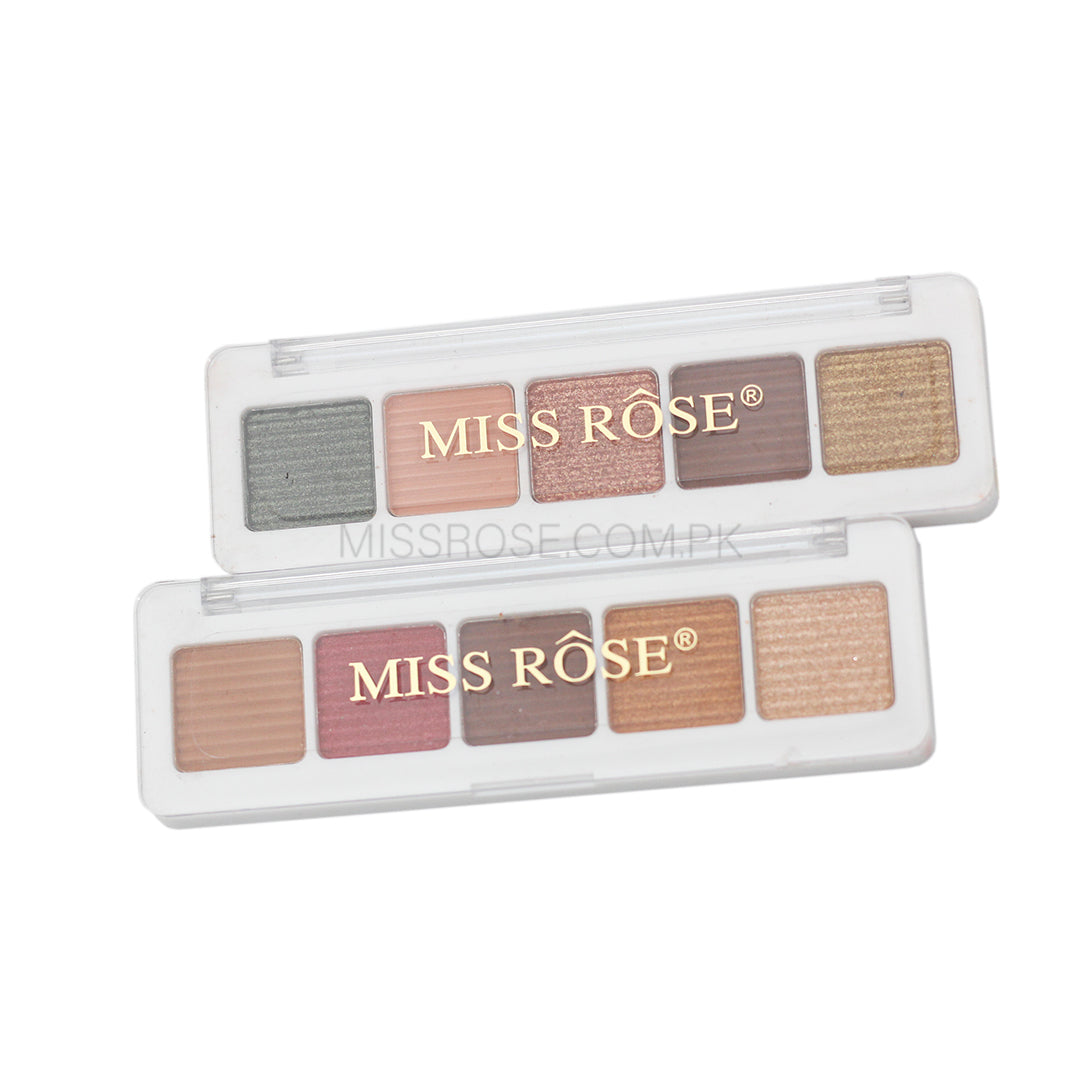Buy Missrose 5 color soft glam eye palette in Pakistan
