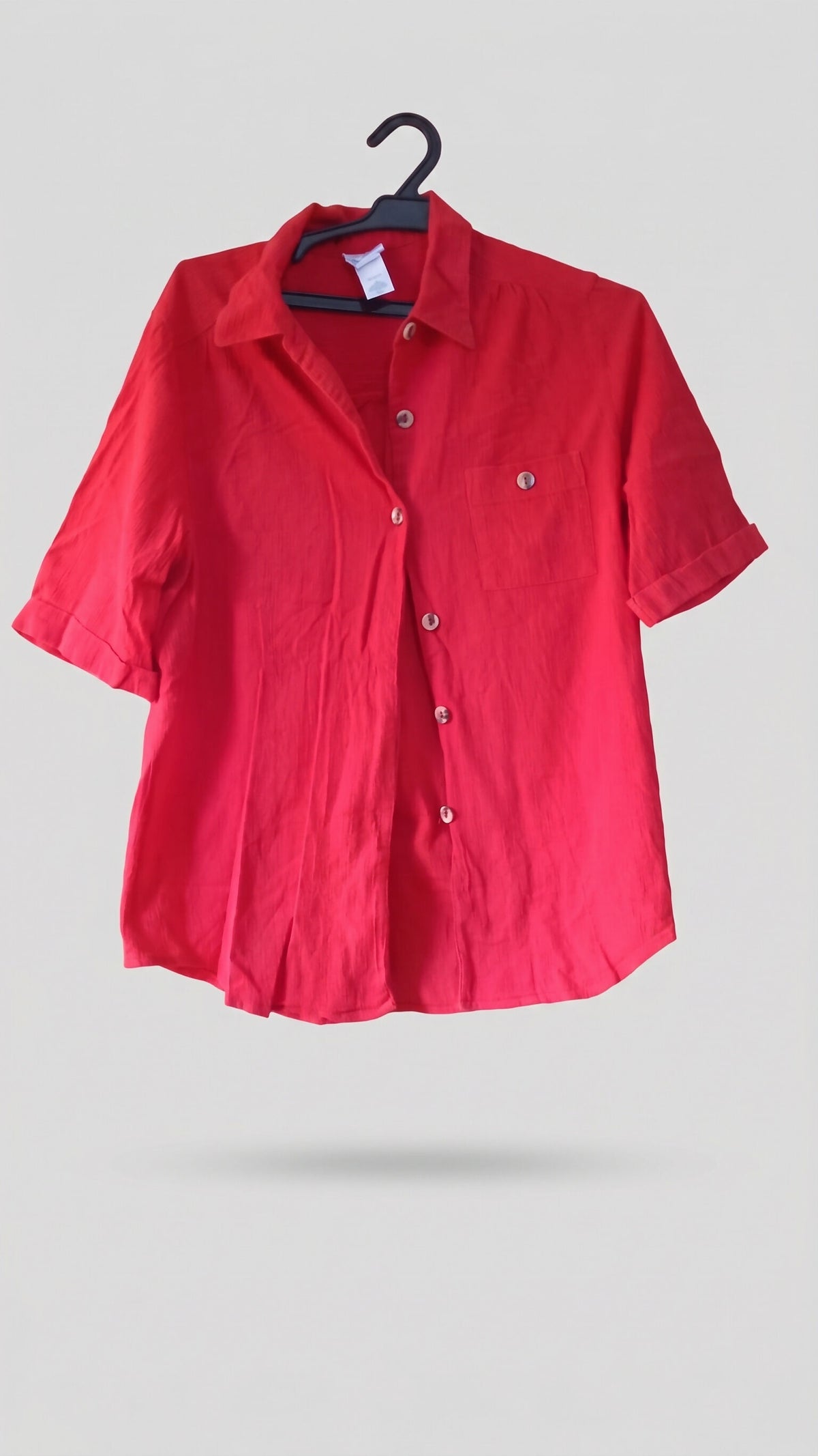 Half Sleeves Shirt | Women Tops & Shirts | Red | Small | New
