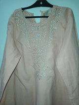 Peach Embroidered 3Pcs | Women Locally Made Formals | Large | Preloved