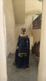 Haseens | Women Branded Formals | Medium | Blue | Worn Once