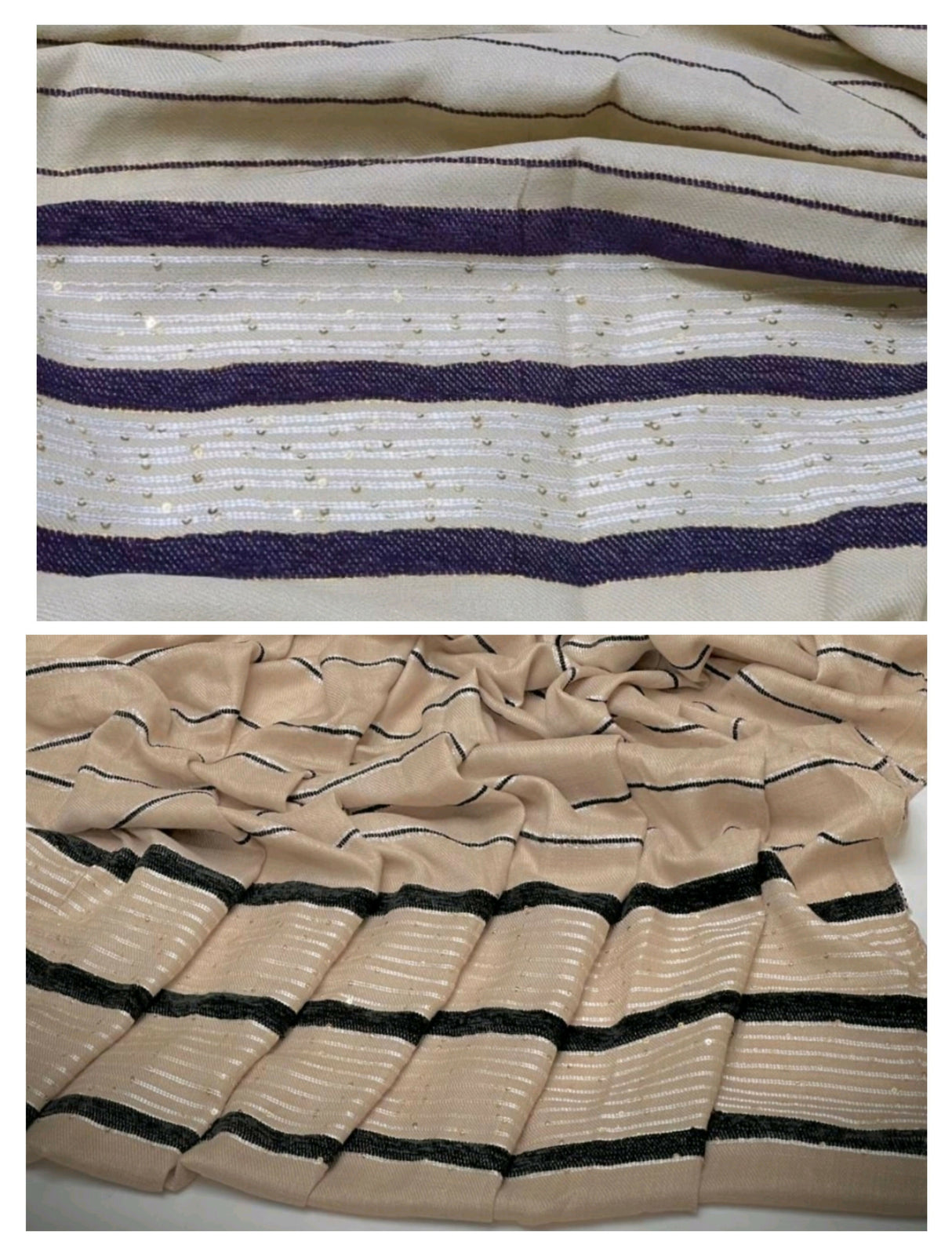 Pack of 2 Shawls | Jacquard Pashmina Wool Shawl | Women Accessories | Brand New