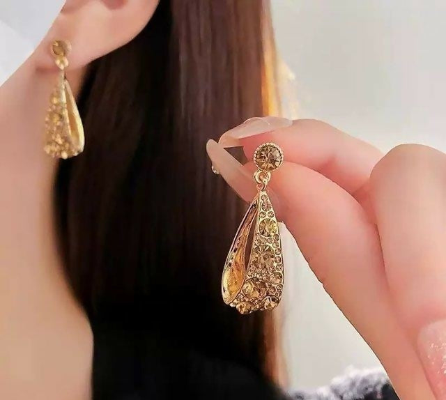 Round Drop Earring Pair-00684 | Women Jewelry | Earrings | Brand New