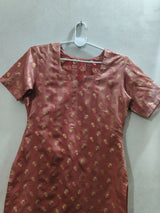 Tea Pink Banarsi Suit | Women Locally Made Kurta | Medium | Worn Once
