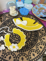 Copy of Cat Bonnet & Collar Set | Handmade | Small & Large | Brand New