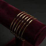 Luxury Gold Bangles- set of 6 - ch122 | Women Jewelry | Bangles & bracelets | Size: 2.2 to 2.5 | Brand New
