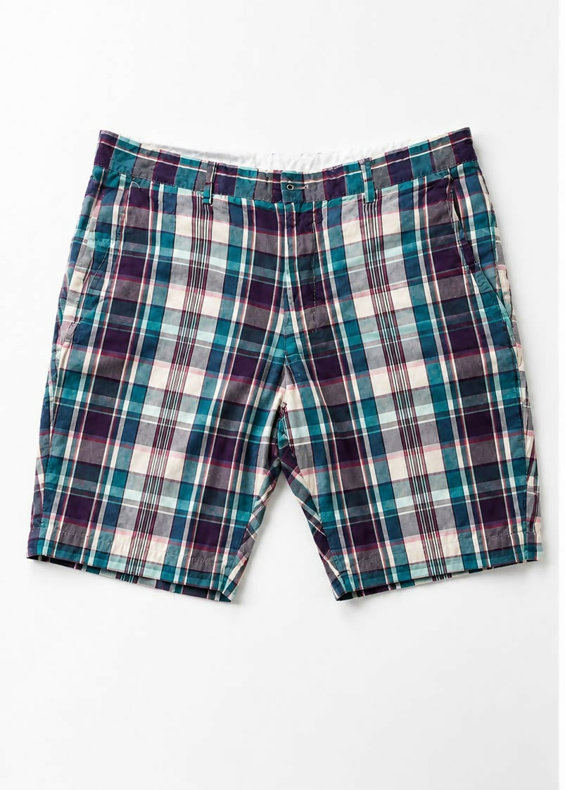 Club Monaco | Men Jeans & Bottoms | Shorts | Size: 33 | White & Green | Preloved