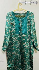 Saleem Fabrics | Women Locally Made Formals | Medium | Green | Preloved