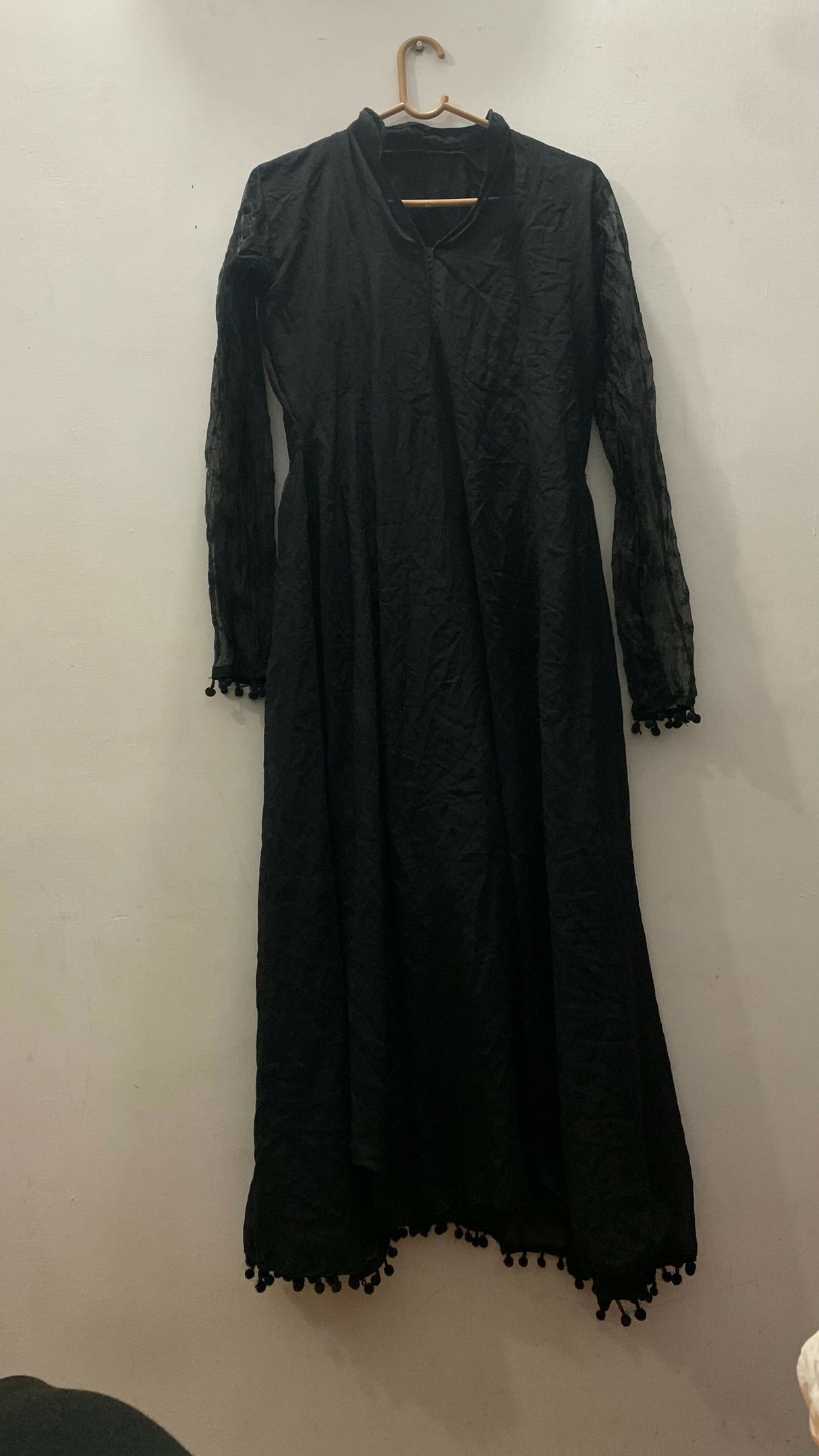 Black Long Frock | Women Frocks & Maxis | Small | Preloved