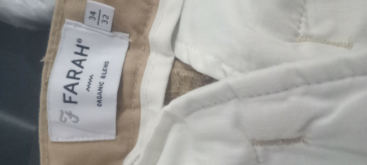 Beige Trouser | Men Jeans & Bottoms | Size: 34 | Preloved