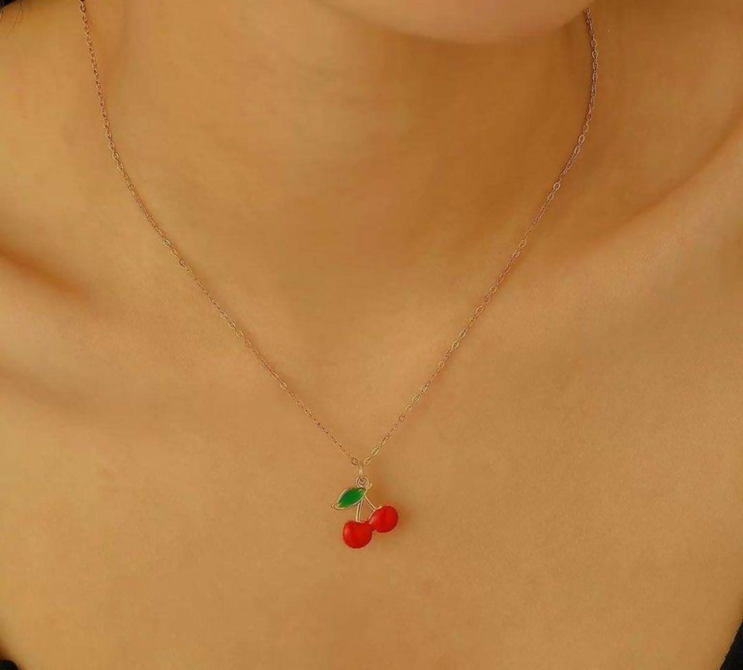 Cherry/Leaf Pendant-00735 | Women Jewelry | Necklaces & Pendants | Brand New