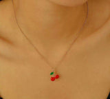 Cherry/Leaf Pendant-00735 | Women Jewelry | Necklaces & Pendants | Brand New