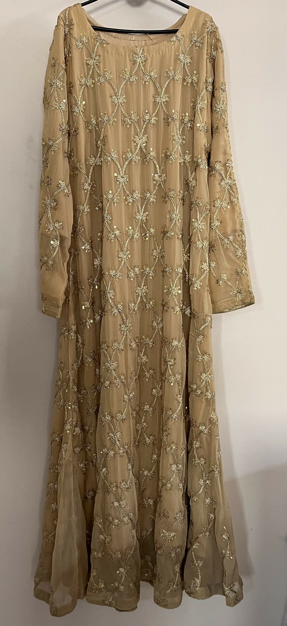 Golden Frock | Women Frocks & Maxis | Small | New
