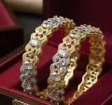 Oval Stone Bangle Set-00013 | Women Jewelry | Bangles/Bracelets | Brand New