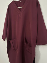 Maroon Coord Set | Women Locally Made Kurta | Medium | New