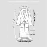 Luxury Crown Fleece Bathrobe for Women & Man – Soft Plush Spa & Hotel Style Robe | Women Beauty | Bath & Body | Brand New