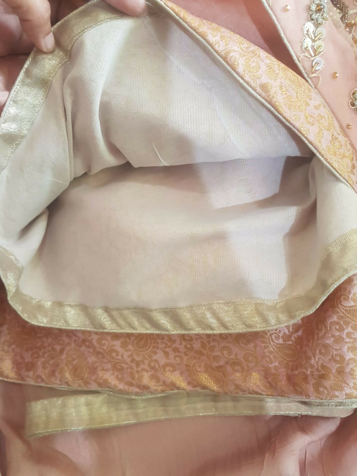 Beautiful Sharara | Women Locally Made Formals | Peach | Small | Preloved