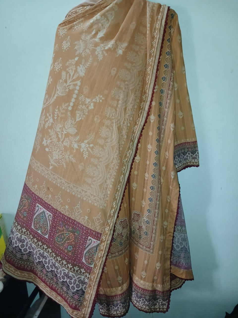 Asim Jofa | Women Branded Kurta | Large | Orange | Preloved