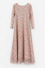 Sequins Maxi | Women Frocks & Maxis | Peach | Small | Worn once