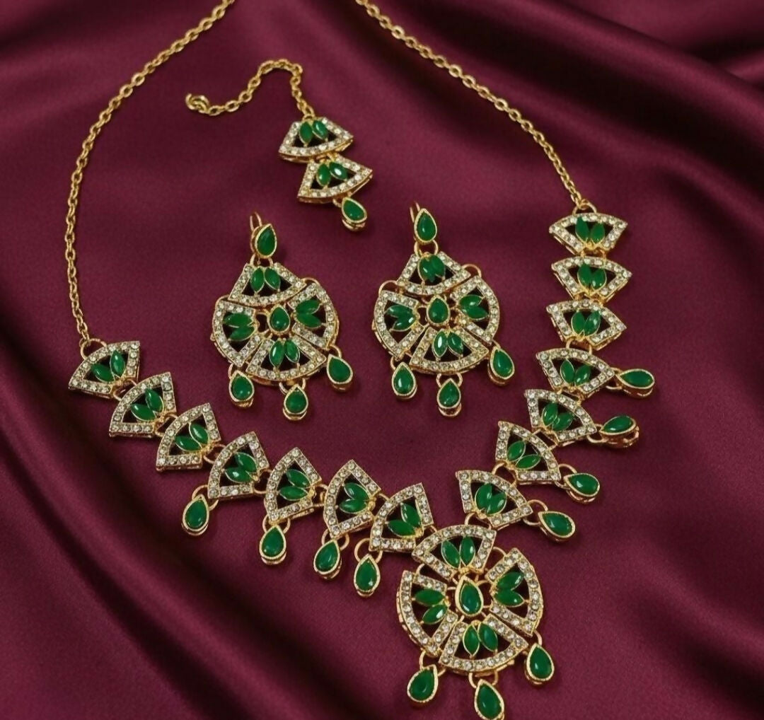 Marquise Tear Drop Necklace Set-00024 | Women Jewelry | Wedding Jewelry & Sets | Brand New