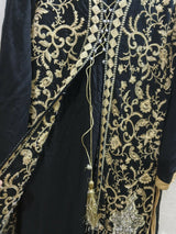 Black Embroidery Suit | Women Locally Made Kurta | Medium | Preloved