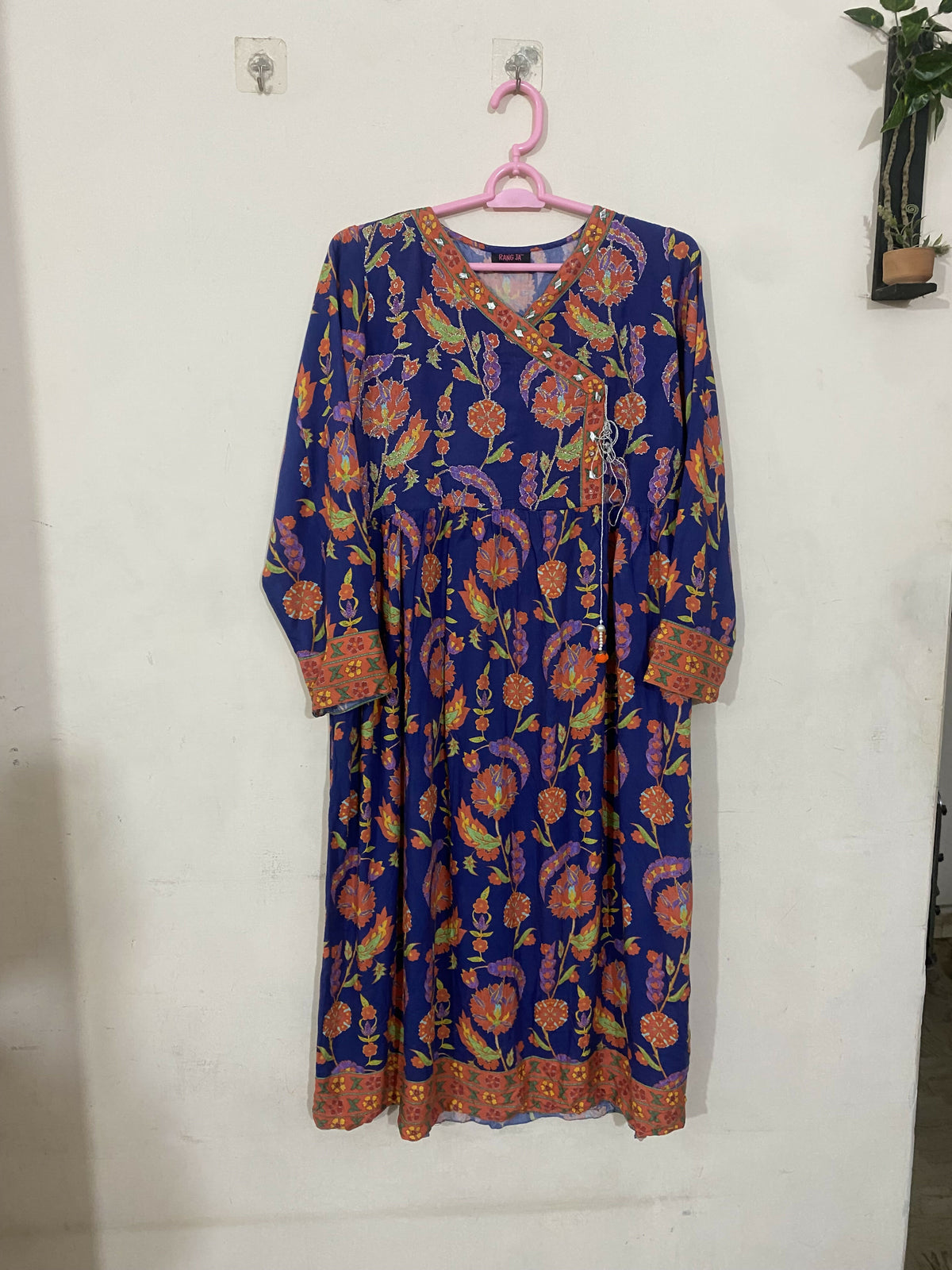 Rang Ja | Women Branded Kurta | Blue | Large | Preloved