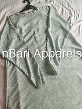 Ice Cream Green Maxi Abaya | Women Accessories | Large | Brand New