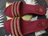 ECS | Women Shoes | Sandals & Flats | Size: 41 | Maroon | Brand New