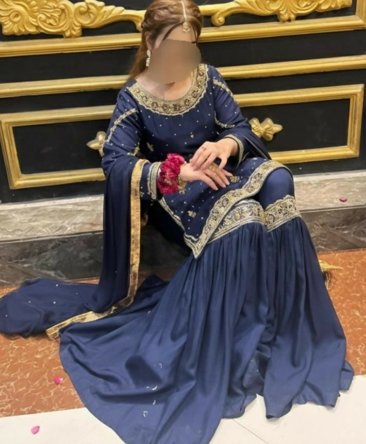 Haseens | Women Branded Formals | Medium | Blue | Worn Once