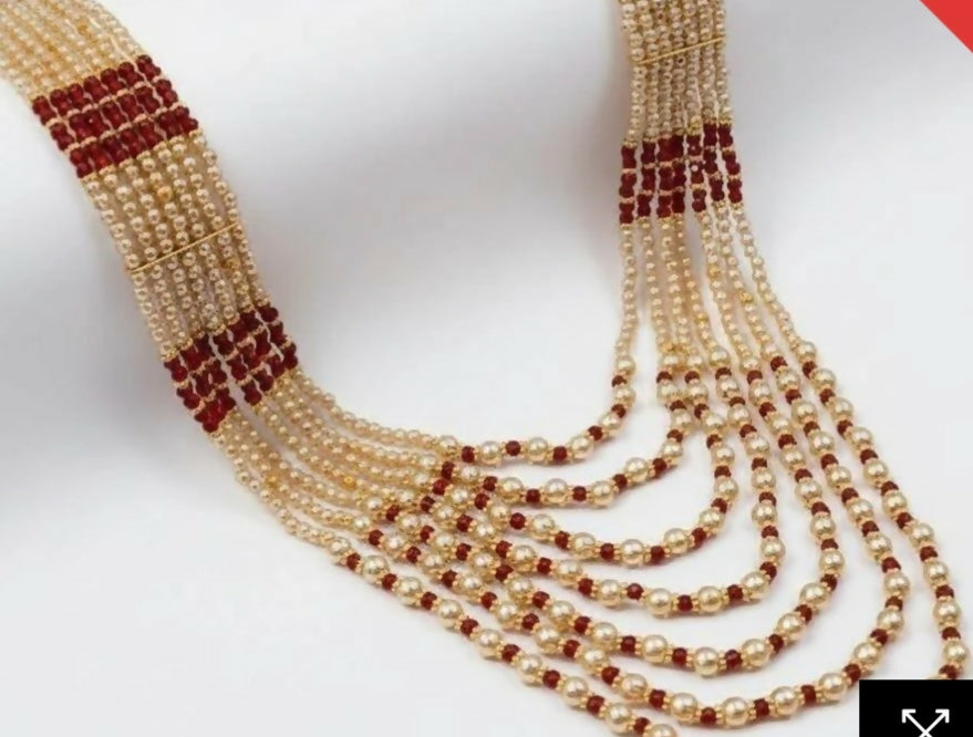 Pearl 7 Layered Mala - 00072 | Women Jewelry | Necklaces & Pendants | Brand New