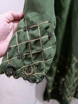 Embroidered Green Dress | Women Locally Made Kurta | Medium | Worn Once