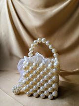 Bucket Pearl Beaded Bag | Women Bags | Size : 7x4 | New
