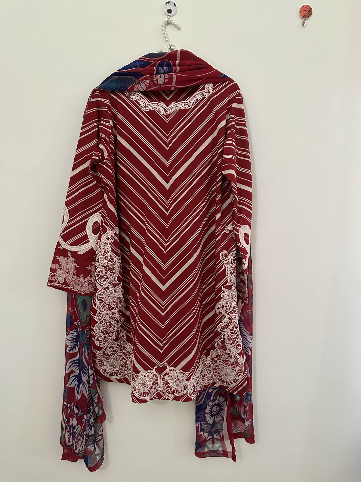 Sana Safinaz | Women Branded Kurta | Maroon | Medium | Worn Once
