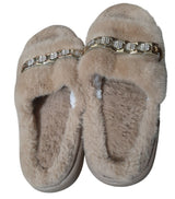 Skin Stones Fluffy Slippers | Women Shoes | Sandals & Flats | Size: 37 | New