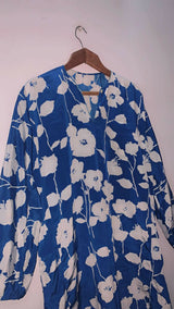 Blue Shirt | Women Locally Made Kurta | Medium | Worn Once