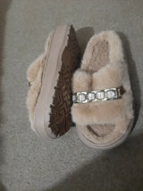 Skin Stones Fluffy Slippers | Women Shoes | Sandals & Flats | Size: 37 | New