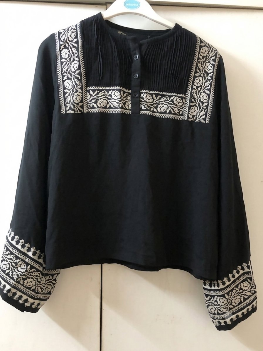 Gul Ahmed | Embroidered Top | Women Tops & Shirts | Small | Preloved