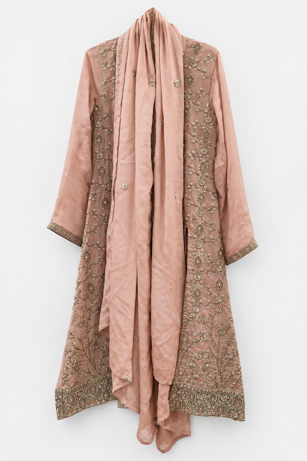 Peach 3 PC Dress | Women Locally Made Kurta | Medium | Worn Once