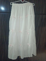 Bow Skirt & Top | Women Tops & Shirts | Baby Pink & White | Samll | Preloved