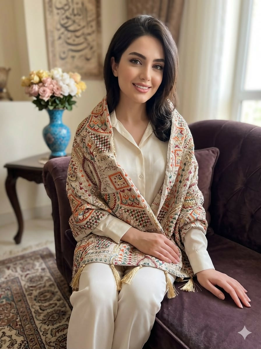 Fancy Embroidered Shawls | Women Clothing | Brand New