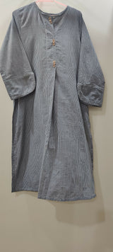 Beechtree | Women Branded Kurta | Black & White | Large | Worn Once