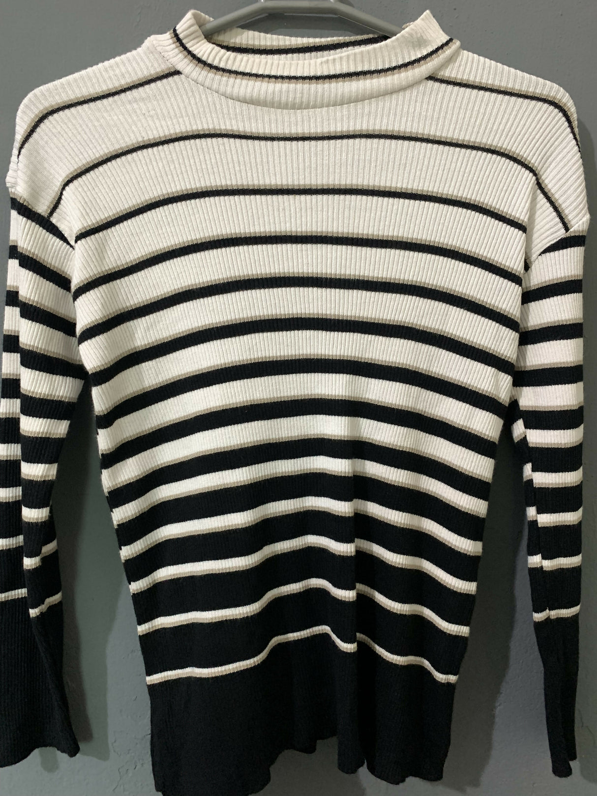 Girls Blacka & Whte Stripe Shirt | Kids | Girls Tops & Shirts | Size: 3 to 4 Yrs | Preloved