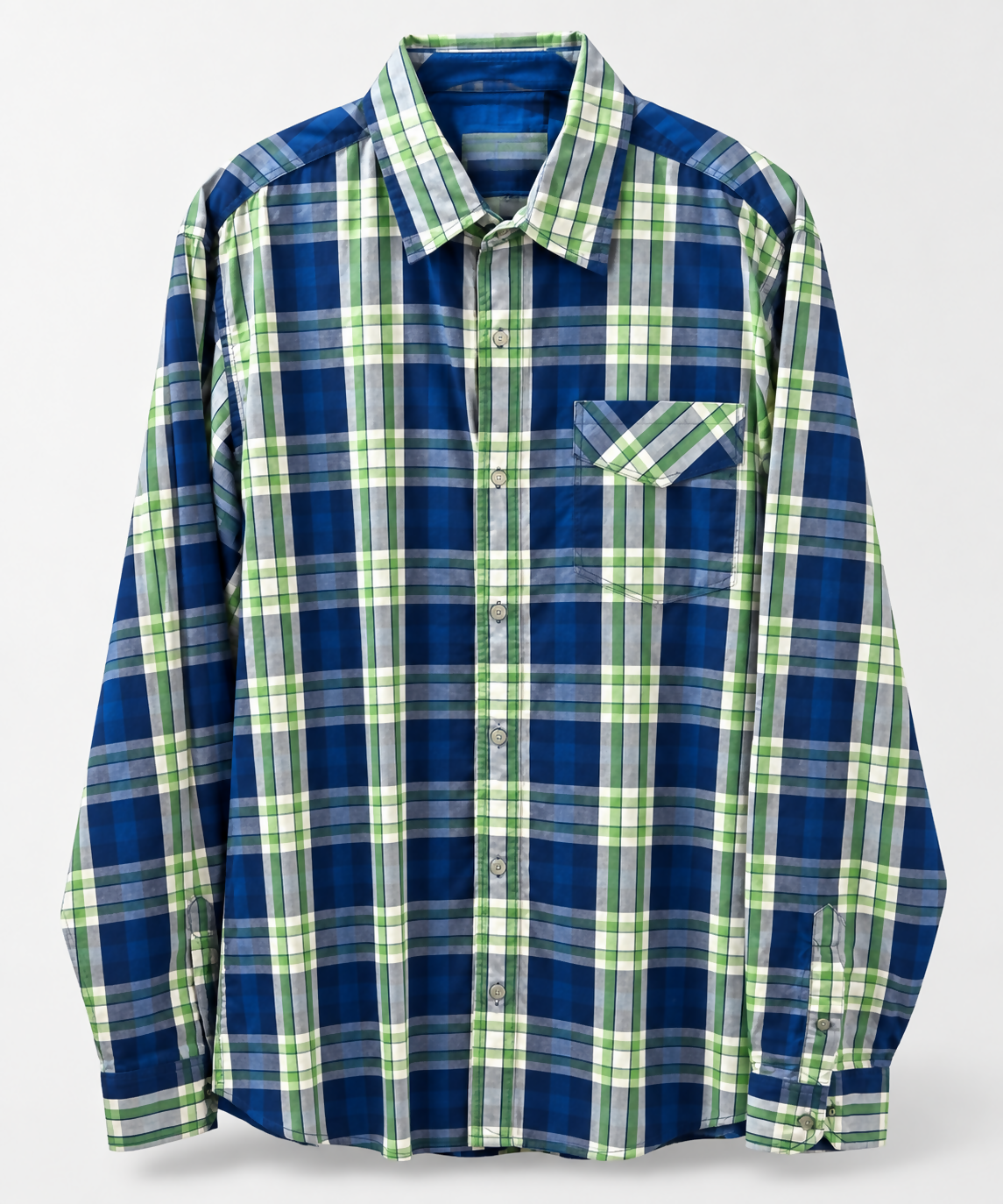 Fifth Avenue | Men Shirts & Tops | Blue & Green | Medium | Preloved