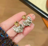 Heart Laef Drop Earring-00685 | Women Jewelry | Earrings | Brand New