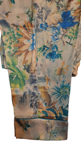 Brown Silk PJ Set | Women PJ Set | Women Loungewear & Sleepwear | Large | New